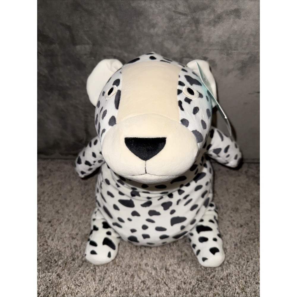 Pillowfort White Cheetah Weighted Plush Sensory Kids Pillow New 3 Pounds